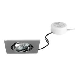 BRUMBERG LED-Einbauspot Tirrel-S, RC, Treiber rund, chrom