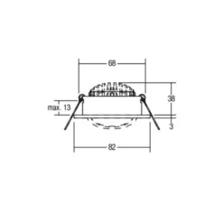 BRUMBERG LED-Einbaustrahler 38° rund alu 3.000K