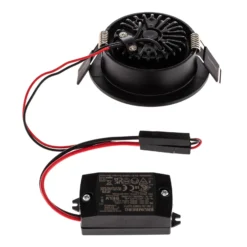 BRUMBERG LED-Einbaustrahler 38° rund schwarz 3000K