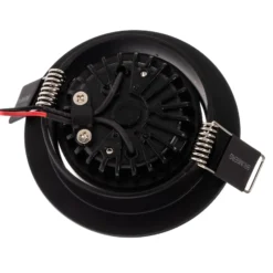 BRUMBERG LED-Einbaustrahler 38° rund schwarz 3000K