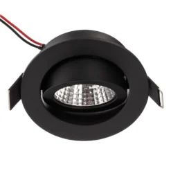 BRUMBERG LED-Einbaustrahler 38° rund schwarz 3000K