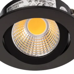 BRUMBERG LED-Einbaustrahler 38° rund schwarz 3000K