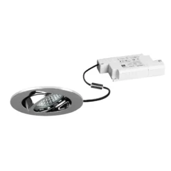 BRUMBERG LED-Einbaustrahler Tirrel-R, RC-dimmbar, chrom