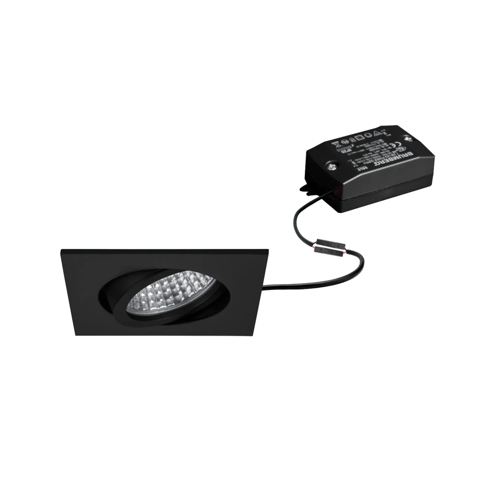 BRUMBERG LED-Einbaustrahler Tirrel-S, on/off, schwarz matt