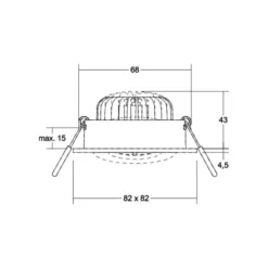 BRUMBERG LED-Spot BB36 on/off Anschlussbox strukturschwarz