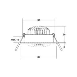 BRUMBERG LED-Spot BB33 on/off Anschlussbox strukturschwarz