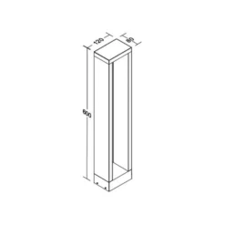 BRUMBERG LED-Wegeleuchte Addia, graphit, IP54, Höhe 60 cm