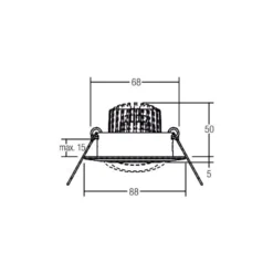 BRUMBERG Spot BB13 dim2warm RC-dim Anschlussbox strukturweiß
