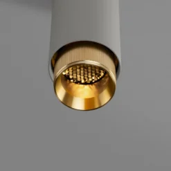 Buster + Punch Exhaust Hängelampe grau/messing