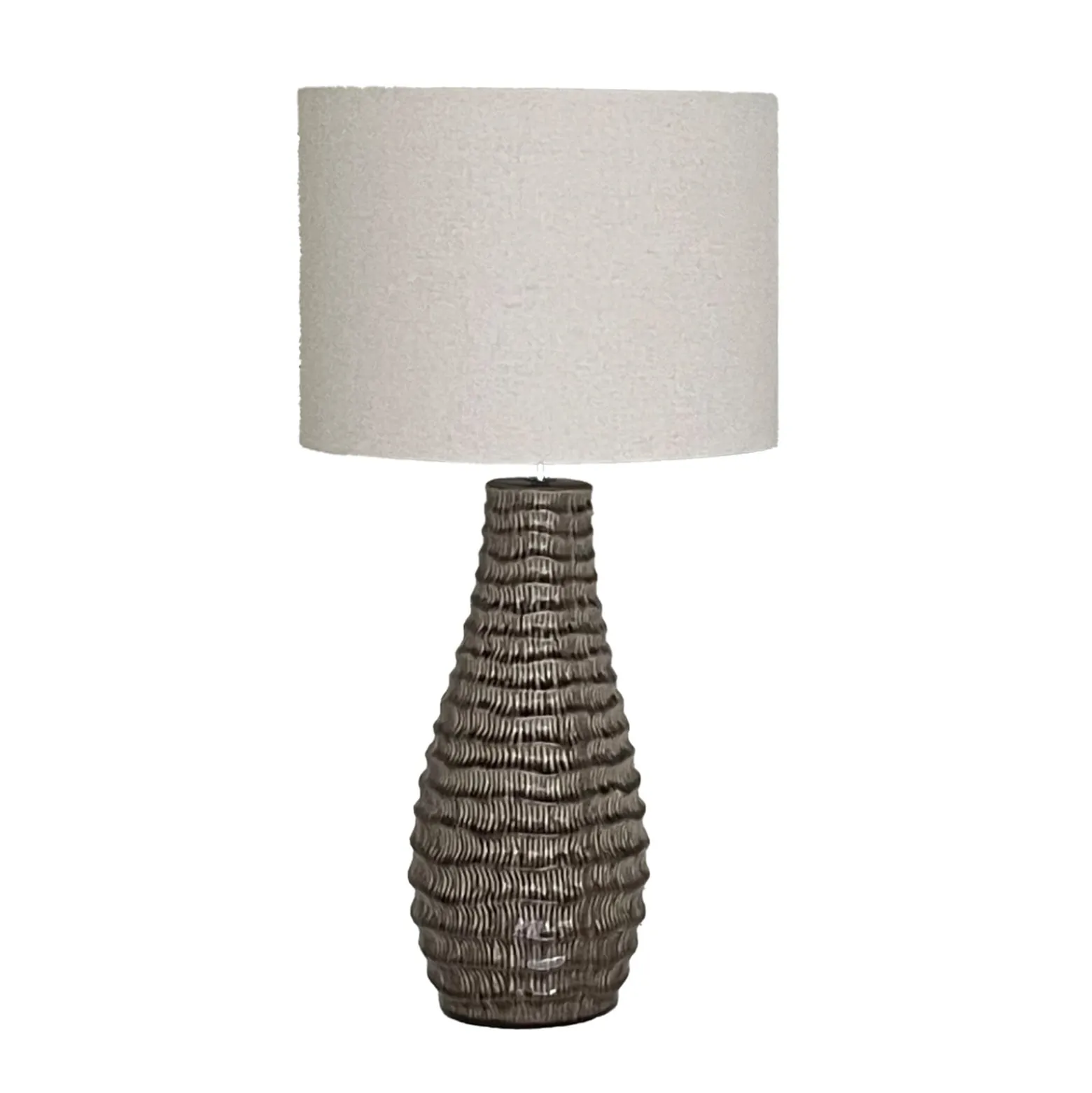 By Rydens Tischleuchte Bartha, braun/beige, Höhe 74 cm