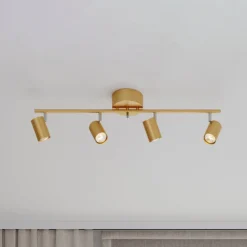 By Rydéns Correct Deckenstrahler 4fl gold matt