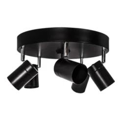 By Rydéns Correct Deckenstrahler 5fl schwarz matt