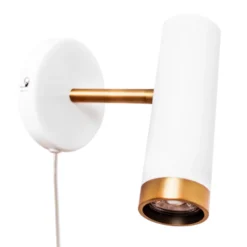By Rydéns Puls Wandstrahler mit Stecker weiß