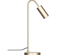 By Rydéns Tischleuchte Curve, gold matt, Metall, GU10