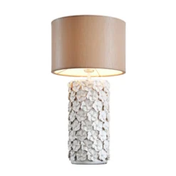 By Rydéns Tischleuchte Fiore, beige, Keramik, Höhe 54 cm