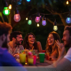 Calex LED-Lichterkette Vibey, Länge 10 m, Remote, RGBIC, CCT