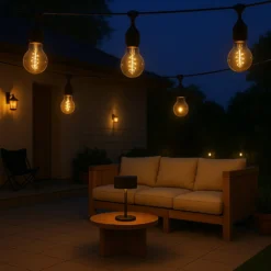 Calex LED-Lichterkette Vista XL Länge 10 m IP44 Remote