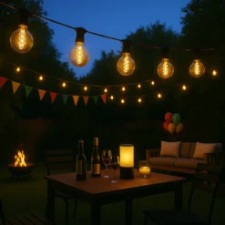 Calex LED-Lichterkette Vista XL Länge 10 m IP44 Remote