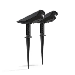 Calex LED-Solar-Erdspießstrahler Padoa, 2er-Pack, schwarz