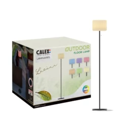 Calex LED-Solar-Stehleuchte, IP44, Zugschalter