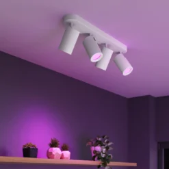 Calex Smart Deckenspot weiß Länge 49 cm 4-flg. GU10-LED RGBW