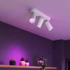 Calex Smart Deckenspot weiß Länge 37 cm 3-flg. GU10-LED RGBW