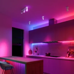 Calex Smart Deckenspot weiß Länge 37 cm 3-flg. GU10-LED RGBW
