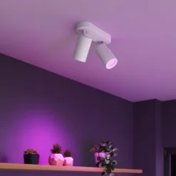 Calex Smart Deckenspot weiß Länge 22 cm 2-flg. GU10-LED RGBW
