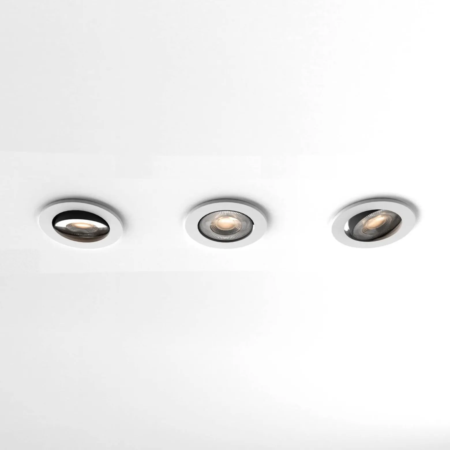Calex Smart Downlight Einbauleuchte, CCT weiß 3er