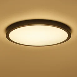 Calex Smart LED-Deckenlampe HALO Ø 40cm schwarz IP54 RGB CCT