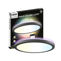Calex Smart LED-Deckenlampe HALO Ø 30cm schwarz IP54 RGB CCT