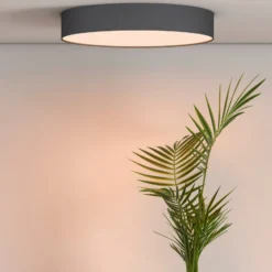 Calex Smart LED-Deckenleuchte Fabric, Ø 30 cm, RGBW, dimmbar