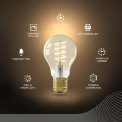 Calex Smart LED E27 7W A60 1800 - 3000 K Filament