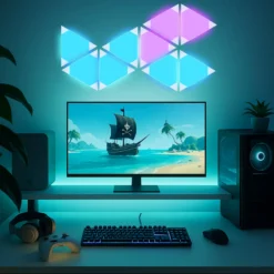 Calex Smart LED-Wandleuchte TRIANGLES, 9-teilig, RGBW, dim