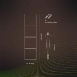 Calex Smart Outdoor Gardenpost Sockelleuchte RGBW