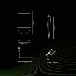 Calex Smart Outdoor Gardenspot Strahler, CCT, RGB