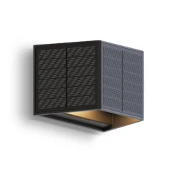 Calex Solar-LED-Außenwandleuchte Caserta, up/down, schwarz