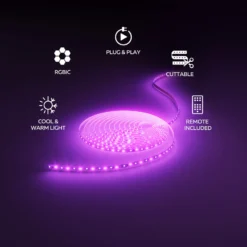 Calex Vista LED-Streifen, Länge 30 m, RGB, CCT Fernbedienung