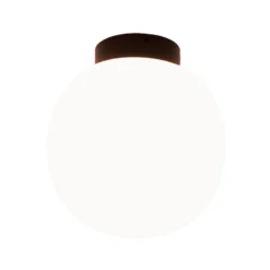 Casablanca Deckenlampe Acai, weiß/schwarz, Glas, 16 cm, E27