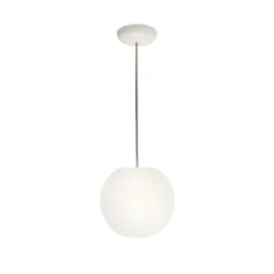 Casablanca Hängelampe Acai, weiß, Glas, Ø 21 cm, E27