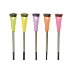 Colorato - bunte LED-Solar-Erdspieße im 5er-Set