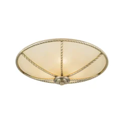 Cremefarbene Deckenleuchte Galina, 42 cm