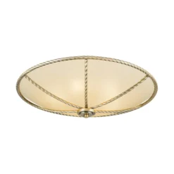 Cremefarbene Deckenleuchte Galina, 56 cm