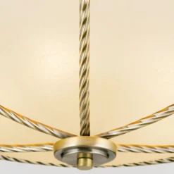 Cremefarbene Deckenleuchte Galina, 56 cm