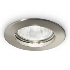 Deckeneinbaulampe Jazz, rund, GU10, nickel