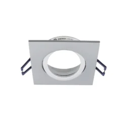 Deckeneinbaulampe Samsola, aluminiumfarben, 9 x 9 cm, Metall