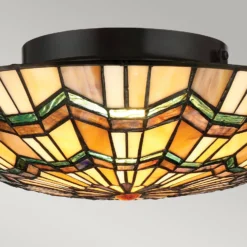 Deckenlampe Alcott im Tiffany-Design