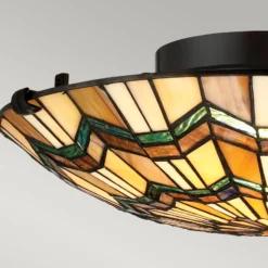 Deckenlampe Alcott im Tiffany-Design