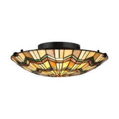 Deckenlampe Alcott im Tiffany-Design