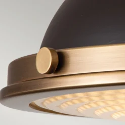 Deckenlampe Amelia antiker Look kastanienbraun